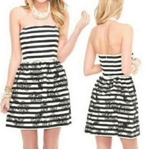 Lilly Pulitzer Black White Striped Payton Dress
